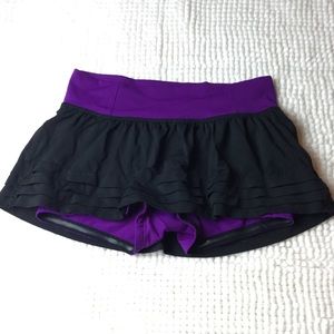 Lululemon tennis skirt skort ruffled Sz 6